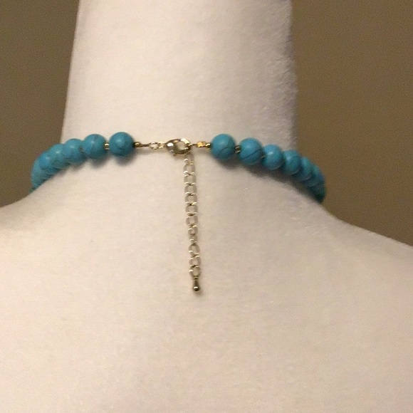 TURQUOISES AND NATURAL PEARL NECKLACE! - Picture 5 of 5